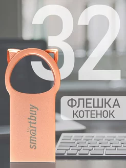 Флешка 32 Гб USB 2.0 MC5 Металлическая Kitty