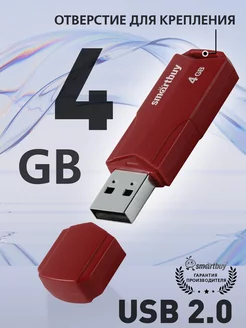 Флешка 4 Гб USB 2.0 CLUE Бургунди