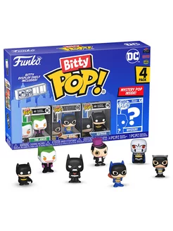 Фигурка Bitty POP! S2 Joker+Batgirl+Batman+Mystery 4PK