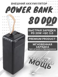 Внешний аккумулятор Повербанк 80000 mah