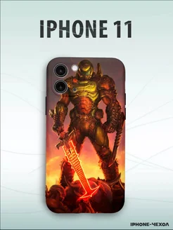 Чехол для телефона Iphone 11 с принтом doom