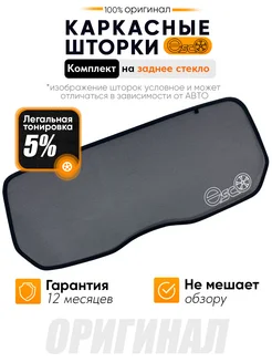 Каркасные шторки ЭСКО,съемная тонировка 5%, Renault Symbol 1