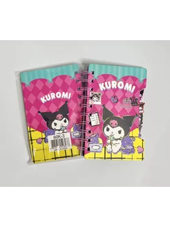 Блокнот для записей А6 на пружине Куроми Kuromi