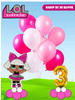 Набор воздушных шаров Лол Дива и цифра 3 бренд праздник праздник огурцы продавец 