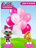 Набор воздушных шаров Лол Дива и цифра 4 бренд праздник праздник огурцы продавец 