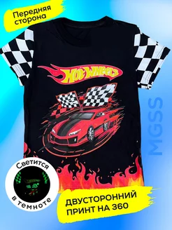 Футболка черная хот вилс hot wheels