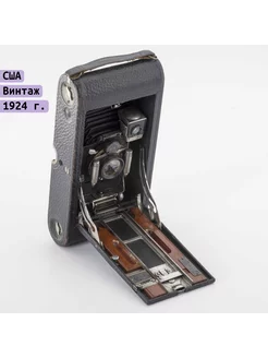 Фотоаппарат "Kodak No. 3A", металл, кожа, дерево, Kodak, США