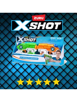 Водный пистолет зуру для мальчика X Shot Water 2 шт. Стелс