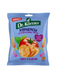 Чипсы рисово-кукурузные DR KORNER с томатом и базиликом 50г