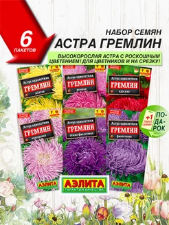 Семена Астра Гремлин 6 шт