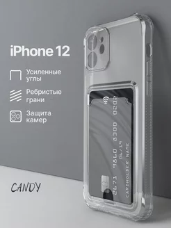 Прозрачный чехол на iPhone 12 с картой