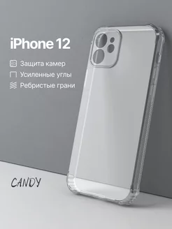 Прозрачный чехол на iPhone 12 противоударный