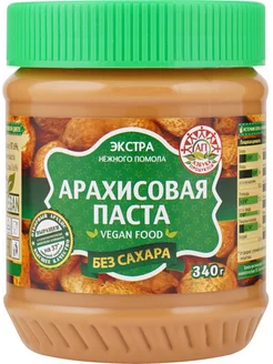 Паста арахисовая Экстра без сахара, 340г