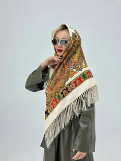 платок на голову с бахромой