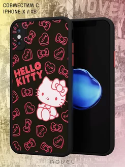 Чехол-бампер на iPhone X XS с принтом Hello Kitty