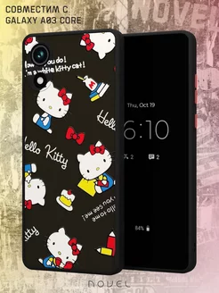 Чехол-бампер на Samsung A03 Core с принтом Hello Kitty