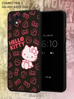 Чехол-бампер на Samsung A22s с принтом Hello Kitty