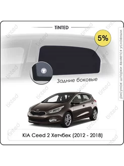 Шторки в машину KIA Ceed 2 Хэтчбек 5дв. (2012 - 2018)