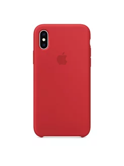 Apple iPhone XS Силиконовый Чехол (Red)