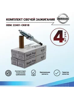 Комплект свечей зажигания 22401-CK81B (4шт)