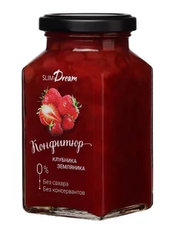 Конфитюр "Клубника-земляника" без сахара, 300 гр