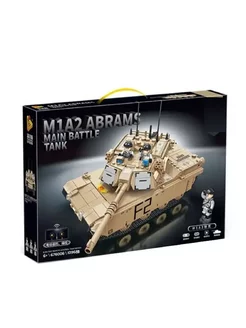 Военный конструктор 676006 - Танк M1 A2 Abrams с ДУ (aнaлoг)