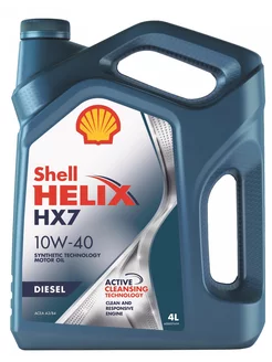 Моторное масло Шелл Helix HX7 Diesel 10W40 4Л