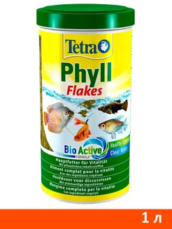 Корм хлопья Phyll Flakes для аквариумных травоядных рыб 1 л