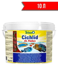 CICHLID XL FLAKES корм хлопья для всех видов цихлид 10 л