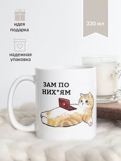 Кружка с котиком "Зам по."