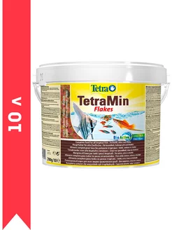 TETRAMIN FLAKES корм хлопья для всех видов рыб 10 л