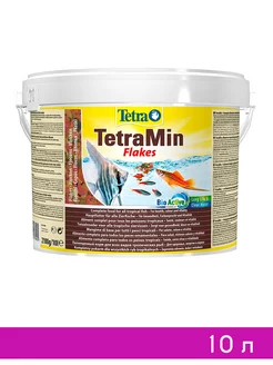 TETRAMIN FLAKES корм хлопья для всех видов рыб 10 л