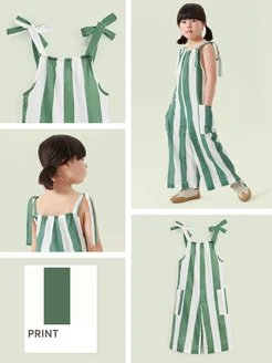 88192 Комбинезон детский green stripe