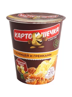 Пюре картофельное с курицей и гренками 40 г 2шт