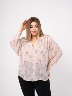 Блузка из шифона офисная нарядная