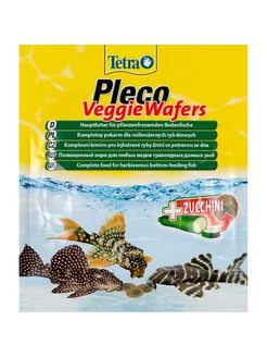 Pleco VeggieWafers - корм для травоядных донных рыб (15 г)