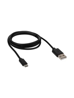 Кабель USB-micro USB, PVC, black, 1m