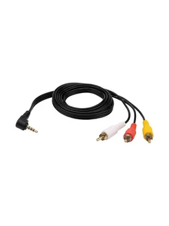 Шнур Стерео 3,5мм 4C - 3 RCA, 1,5м, Gold