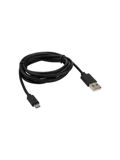 Кабель USB-micro USB, PVC, black, 1,8m