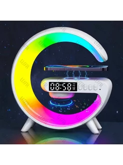 Колонка блютуз беспроводная зарядка ночник 5 в 1 RGB