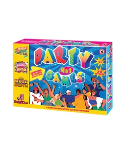 Набор настольных игр для компании детей "Party games" 4в1