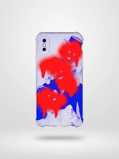 Смешной чехол на iPhone X и XS с мемами лица