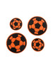 Нашивка заплатка шеврон мяч 4 шт D 57 и 37 мм термонаклейка бренд Фактор шеврон мячики продавец 