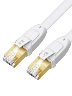 Патч-корд плоский короткий 50см RJ45 cat7