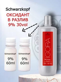 Лосьон-окислитель Igora royal 9%, 60мл+60мл