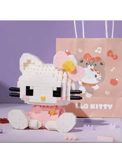 3d конструктор hello kitty из миниблоков хэлоу китти