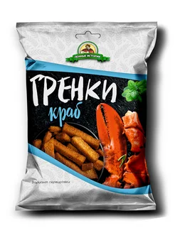 Гренки закусочные со вкусом краба 5шт по 75г