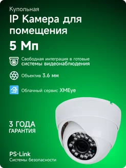 Купольная камера видеонаблюдения IP 5Мп