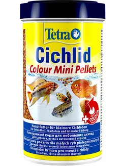 CICHLID COLOUR MINI PELLETS корм шарики для цихлид 500 мл