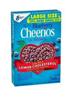 Сухой завтрак Cheerios Blueberry со вкусом черники, 402 гр